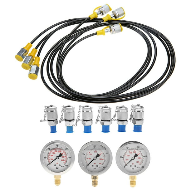 Portable Excavator Parts for Construction Machinery Excavator Hydraulic Tester Heat Resistance Hydraulic Pressure Gauge Portable Excavator Parts for Construction Machinery Excavator Hydraulic Tester Heat Resistance Hydraulic Pressure Gauge